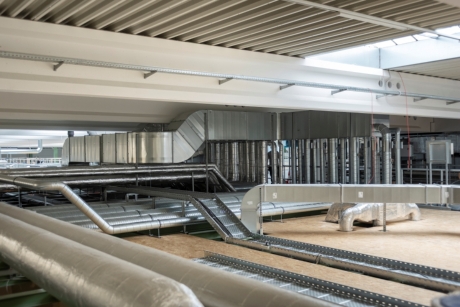 Foto: Jörn Lehmann Die Technikebene ist fertiggestellt.