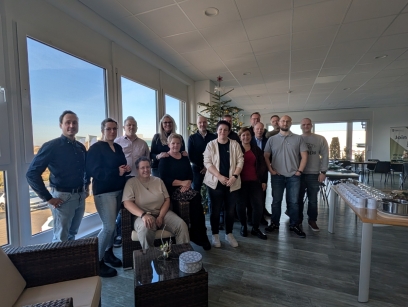 Gemütliches Zusammensein beim Weihnachtsbrunch