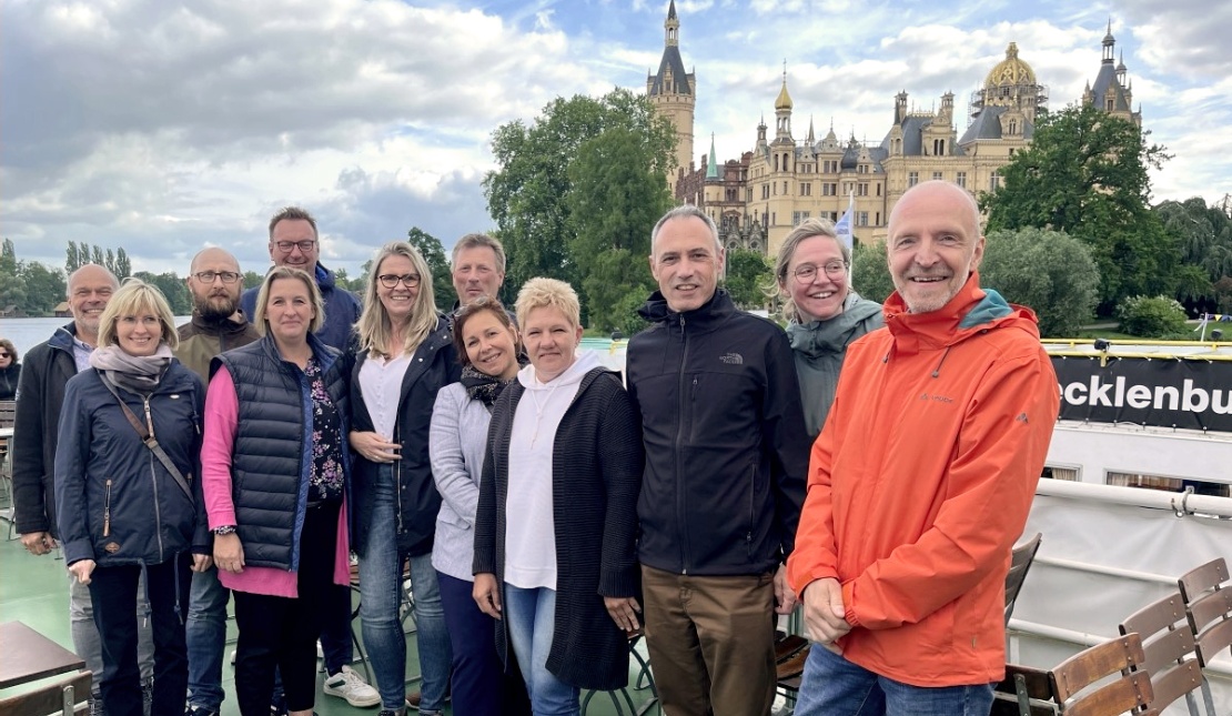 Teambild auf der Weißen Flotte